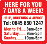 Here for you 7 days a week
