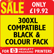 CC641EE / CC644EE (300XL) Compatible Black and Colour Pack