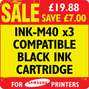 INK-M40 x3 Compatible Black Ink Cartridge SAVE 7.00
