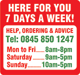 Here for you 7 days a week