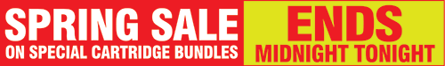 Spring Sale on special printer cartridge bundles for HP printers 