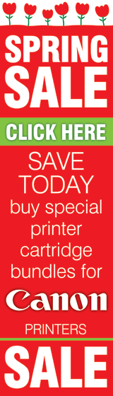 Spring Sale on special printer cartridge bundles for Canon printers