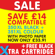 350xl 351xl blk & col pack with Free black