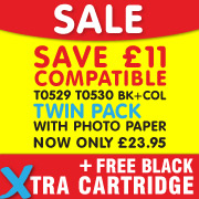 Save £11 on T0529x2 T0530x1