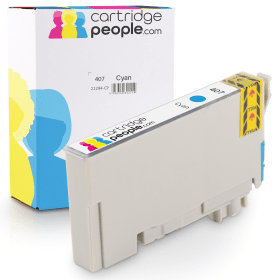 Click to view product details and reviews for Compatible Epson 407 Cyan Ink Cartridge Keyboard Cartridge People.