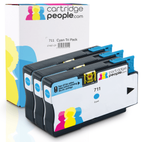 Click to view product details and reviews for Compatible Hp 711 Cyan Ink Cartridge Tripack Cz134a Cartridge People.