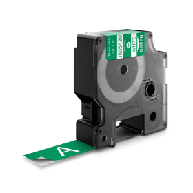 Click to view product details and reviews for Dymo 1805420 White On Green Vinyl Labels 19mm X 55m Original.