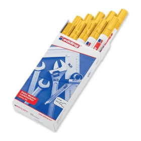 Click to view product details and reviews for Edding 750 Permanent Paint Marker Yellow 10 Pack.