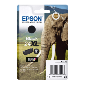 Click to view product details and reviews for Epson 24xl Black High Capacity Ink Cartridge Elephant Original.
