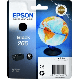 Click to view product details and reviews for Epson 266 Black Ink Cartridge Globe Original.