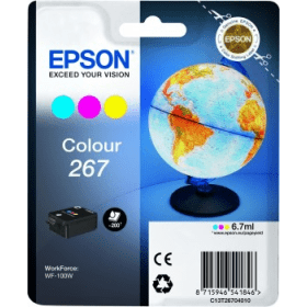 Click to view product details and reviews for Epson 267 Colour Ink Cartridge Globe Original.