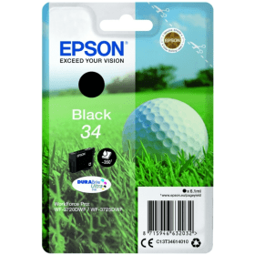 Click to view product details and reviews for Epson 34 Black Ink Cartridge Golf Ball Original.