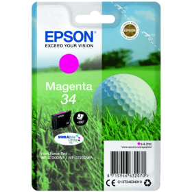 Click to view product details and reviews for Epson 34 Magenta Ink Cartridge Golf Ball Original.