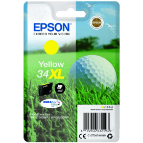 Click to view product details and reviews for Epson 34xl Yellow High Capacity Ink Cartridge Golf Ball Original.