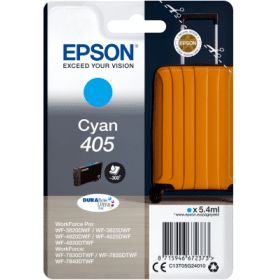 Click to view product details and reviews for Epson 405 Cyan Ink Cartridge Suitcase Original.
