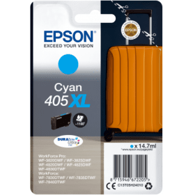 Click to view product details and reviews for Epson 405xl Cyan High Capacity Ink Cartridge Suitcase Original.