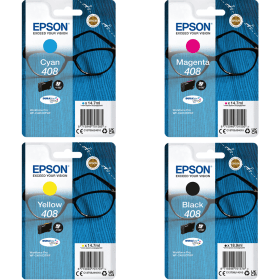 Click to view product details and reviews for Epson 408 4 Ink Cartridge Multipack Spectacles Original.