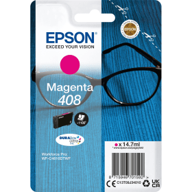 Click to view product details and reviews for Epson 408 Magenta Ink Cartridge Spectacles Original.