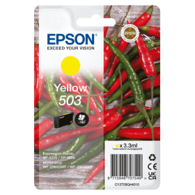 Click to view product details and reviews for Epson 503 Yellow Ink Cartridge Chillies Original.