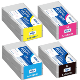 Click to view product details and reviews for Epson Sjic22p 4 Ink Cartridge Multipack Original.