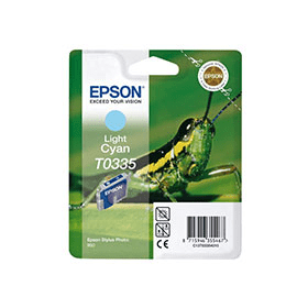 Click to view product details and reviews for Epson T0335 Photo Cyan Ink Cartridge Grasshopper Original.
