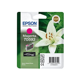 Click to view product details and reviews for Epson T0593 Magenta Ink Cartridge Lily Original.