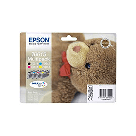 Click to view product details and reviews for Epson T0615 4 Ink Cartridge Multipack Teddybear Original.