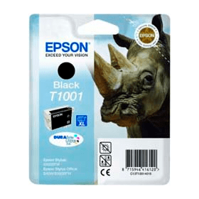 Click to view product details and reviews for Epson T1001 Black Ink Cartridge Rhino Original.