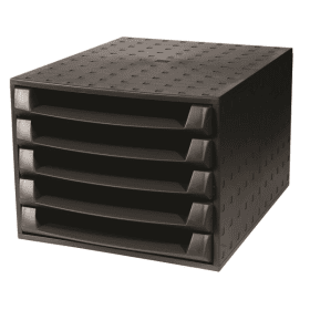 Click to view product details and reviews for Forever 221014d 5 Drawer Unit Black.