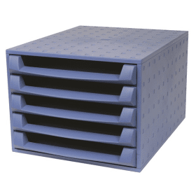 Click to view product details and reviews for Forever 221101d 5 Drawer Unit Blue.