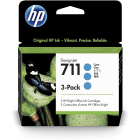 Click to view product details and reviews for Hp 711 Cyan Ink Cartridge Tripack Cz134a Original.