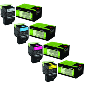 Click to view product details and reviews for Lexmark 702h High Capacity Return Program 4 Toner Cartridge Multipack Original.