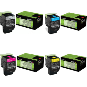 Click to view product details and reviews for Lexmark 802h High Capacity Return Program 4 Toner Cartridge Multipack Original.