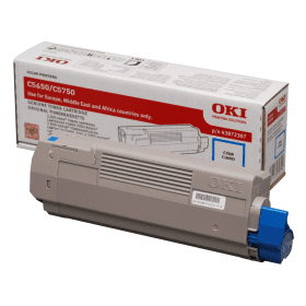 Oki 43872307 Cyan Toner Cartridge Original
