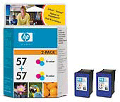 C9503ae (57) Original HP Colour Ink Cartridges x2