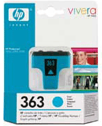 C8771EE (363) Original HP Cyan Ink Cartridge