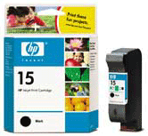 C6615de (15) Original HP Black Ink Cartridge