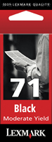 71 / 15M2971e Original Lexmark Moderate Use Black Ink Cartridge