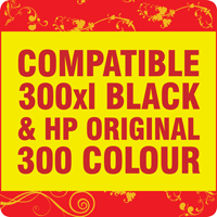 300xl Compatible Black & 300 Original Colour Pack