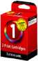 1/18C0781 Original Lexmark Colour Twin Ink Cartridge Pack