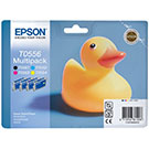 T0556 Epson Original Black &amp; Colour 4 Ink Cartridge Pack