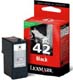 42 / 18Y0142e Original Lexmark Moderate Use Black Ink Cartridge