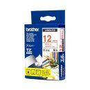 TZ-232 Original Brother P-Touch Red on White Tape 12mm x 8m