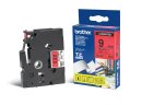 TZ-421 Original Brother P-Touch Black on Red Tape 9mm x 8m
