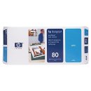 HP C4821A (80) Original Cyan Printhead &amp; Printhead Cleaner