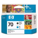 C9404A (70) Original HP Matte Black &amp; Cyan Printhead