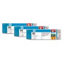 C9482A (91) Original HP 3 Pack Light Grey Ink Cartridge