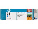 C9483A (91) Original HP 3 Pack Cyan Ink Cartridge