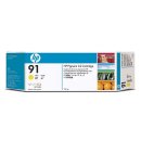 C9485A (91) Original HP 3 Pack Yellow Ink Cartridge