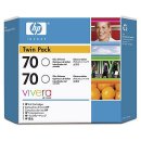 CB350A (70) Original HP Twin Pack Gloss Enhancer Cartridge